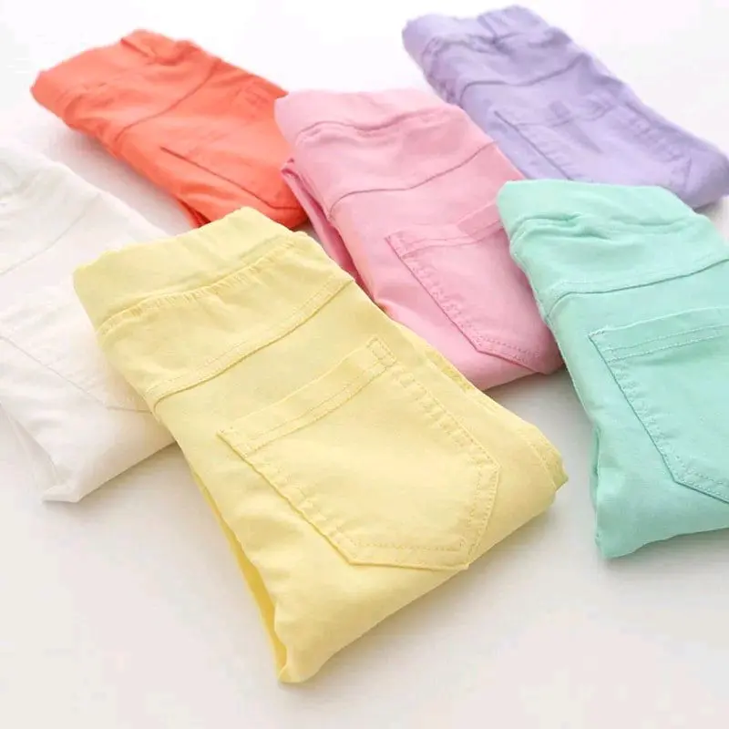 Girls Pastel Colourful Jeggings - Perfect Bottom for Any Outfit - Womenswear