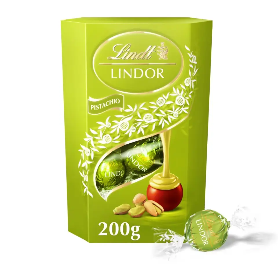 Lindt Lindor Pistachio Chocolate Truffles UK 200g