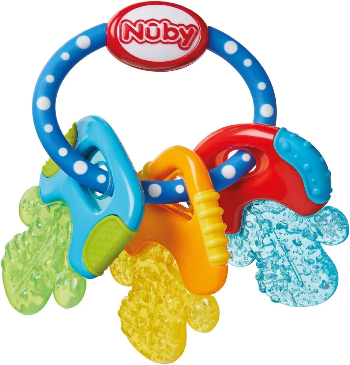 Nuby IcyBite Keys – Soothing Teether | Multiple Teething Surfaces | Refrigerator Safe | Suitable from 3 Months Plus