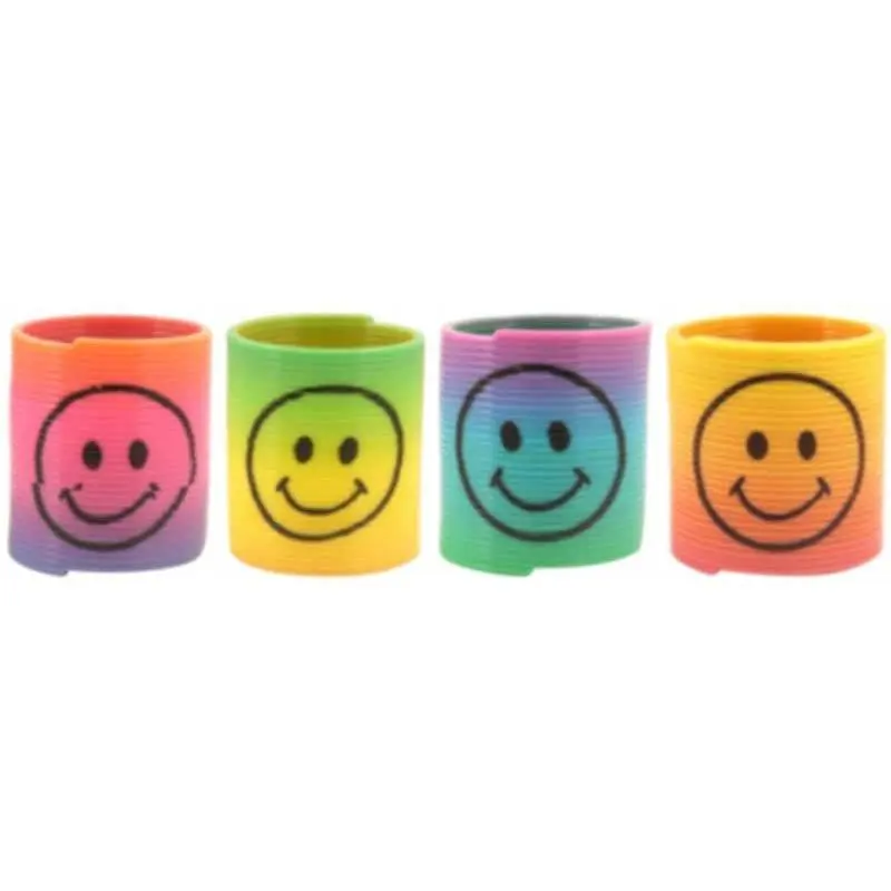 FUN TOYS SPRING SMILE FACE 3.5CM RAINBOW