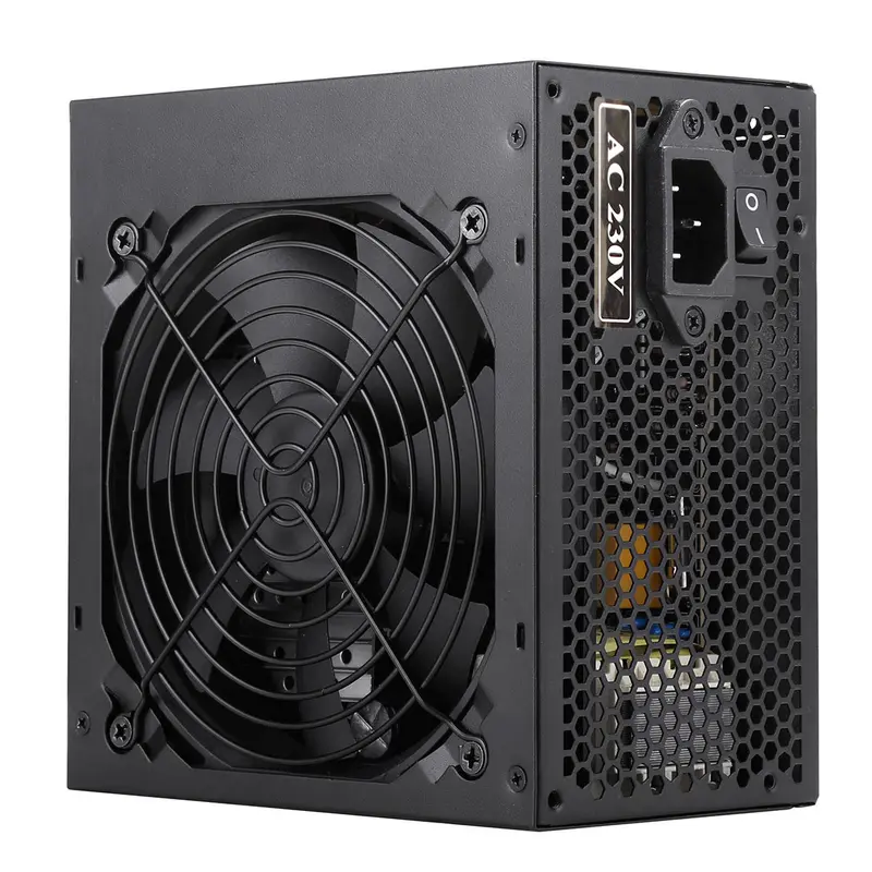 JUSTOP 500W ATX Power Supply, 500W PSU, For Dekstop PC, 8-Pin 12V, SATA, Molex 4