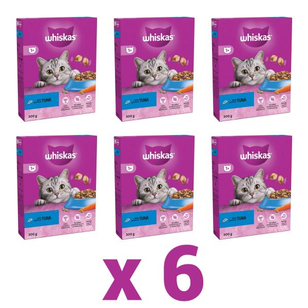 Dry Cat Food for Adult Cats 1+ - Chicken Flavor 300g (Pack of 6) All Essential Vitamins And Minerals 1
