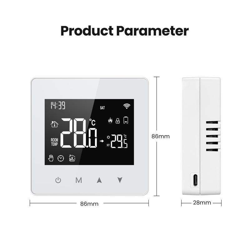 AVATTO Tuya WiFi/ZigBee Smart Thermostat,Low Power Battery Water Gas Boiler Temperature Controller For Alexa Google Home Alice 5