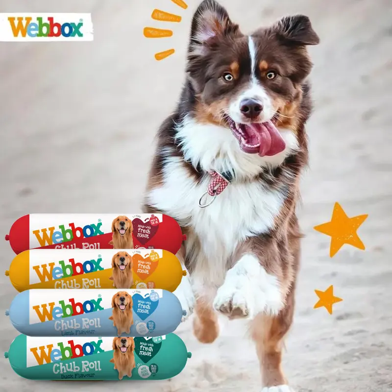 Webbox Chub Variety Dog Food 720g (15 Rolls) - Fresh Meat, Wheat & Grain Free, Complementary Food with Added Herbs - One Week Supply, Made in the UK 1