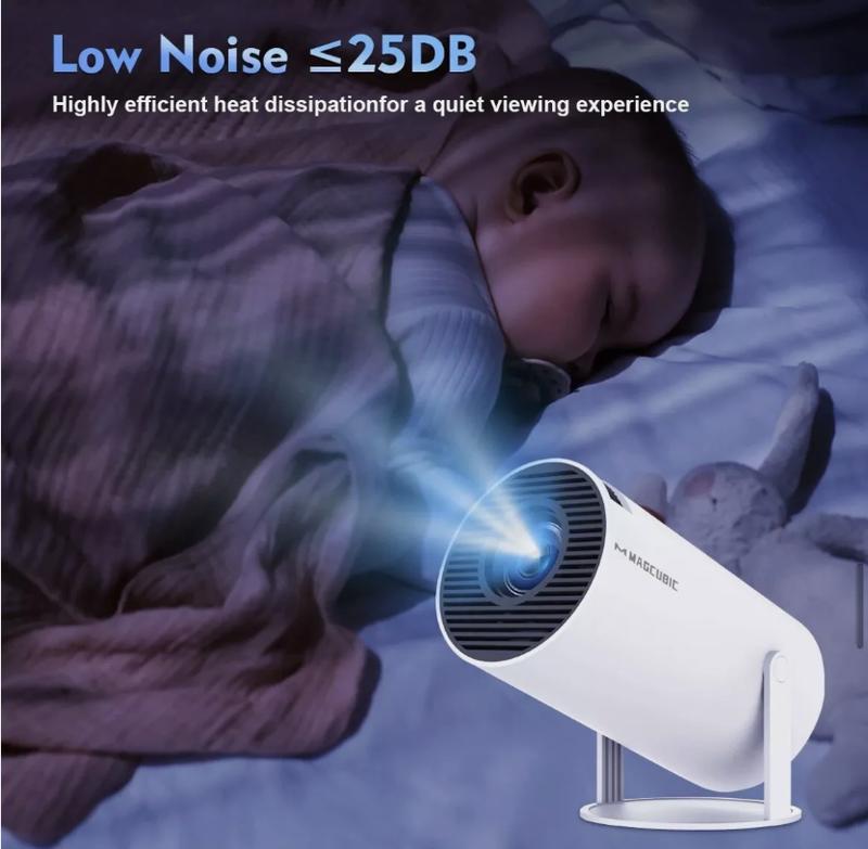 Magcubic Portable Projector-180° Rotatable, WiFi BT 5.0 with Remote Control - Indoor Outdoor Home Theater Projector - Audio projector bedroom projector projector hy300  projector 4k projector projector 4k ultra projector smart tv projector cosy  projector 8