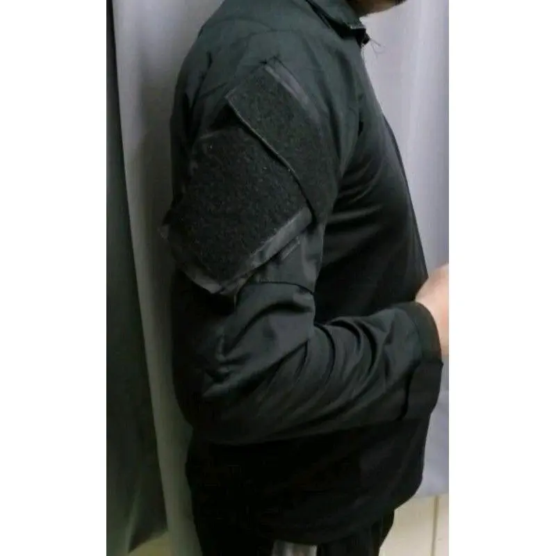 Men's Tactical Sweater with Quarter Zip and Ripstop Pockets in Green, Large Size - Menswear, Hoodie Long Sleeve cernucci oversized Clothing Pullover Longsleeves Underwear Outdoor Wetsuit Zippers Small Gamis Beige Sweatshirts Plain 2