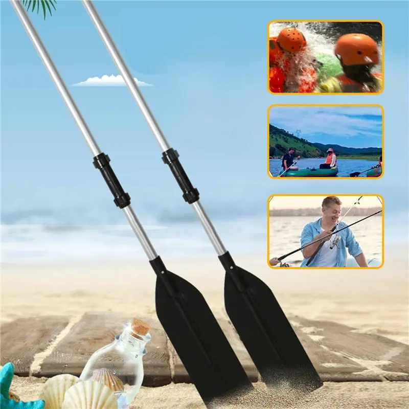 2 in 1 Detachable Boat Oars Kayak Paddles Aluminum Dinghy Surfing Canoe Raft