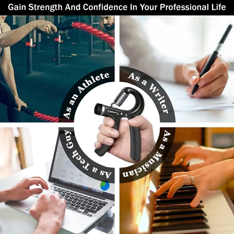 Hand Grip Strengthener 5-60 kg Resistance Stainless Steel Springs 2