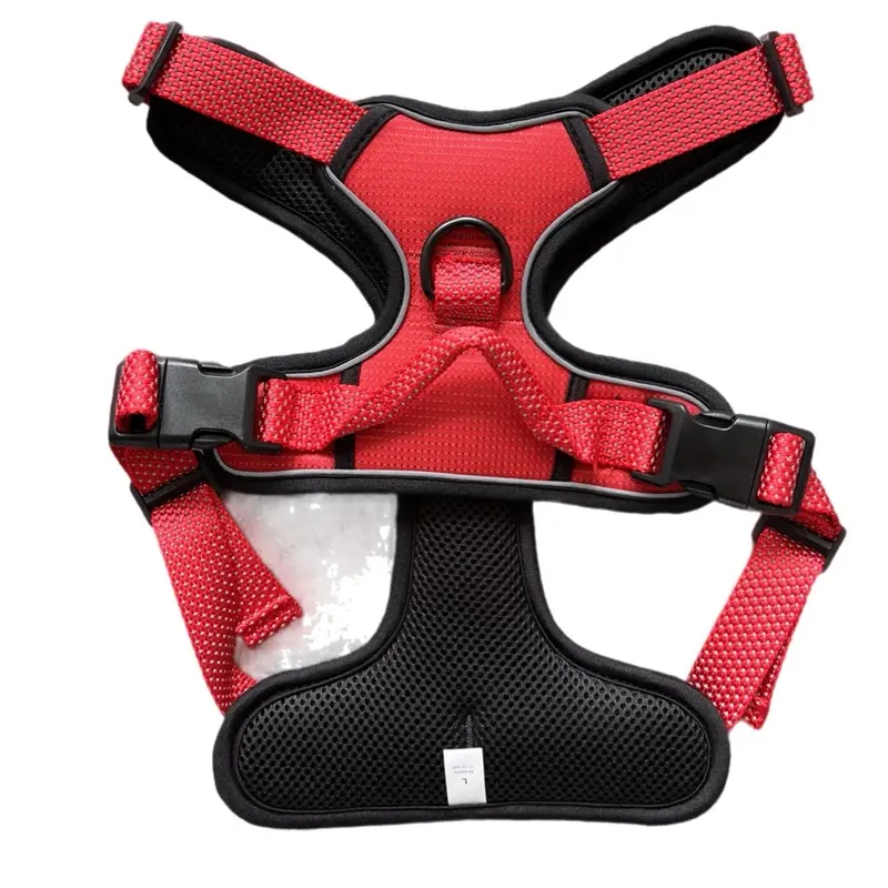 Ponky Dog Harness in Red, Blue and Green. Reflective and anti pull. 1