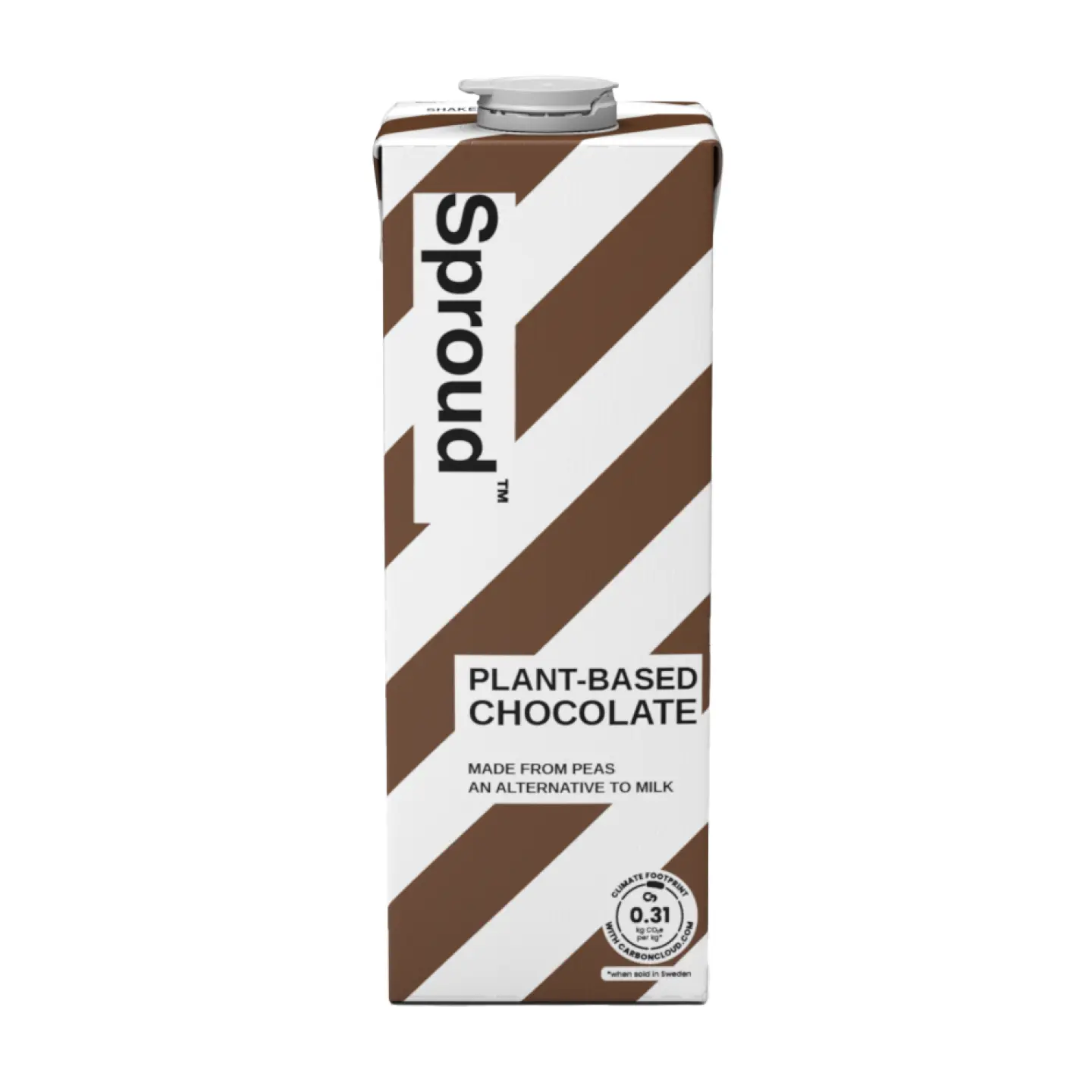 SPROUD CHOCOLATE Plant-Based Milk - Drink it hot or cold. Source of protein. Made from Peas.