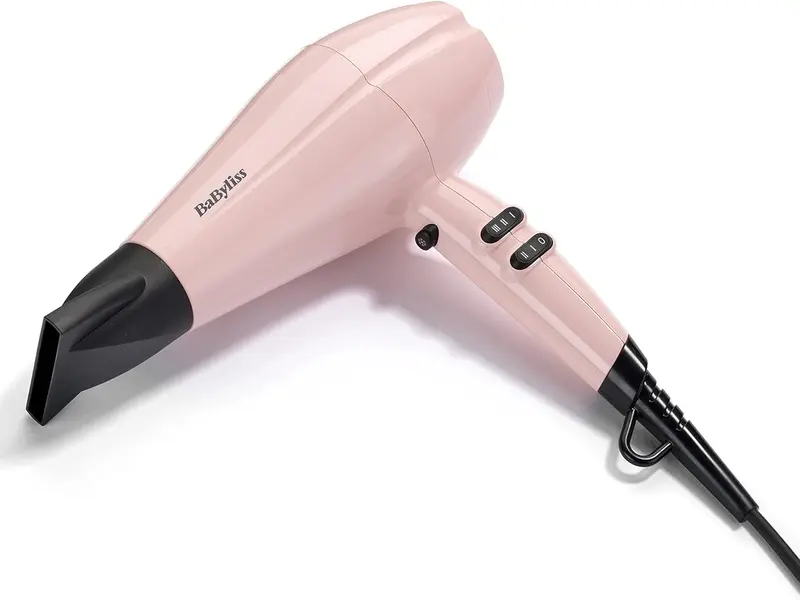 BaByliss Rose Blush 2200W Hair Dryer, Powerful drying, Ionic, lightweight hair dryer, Pink 1