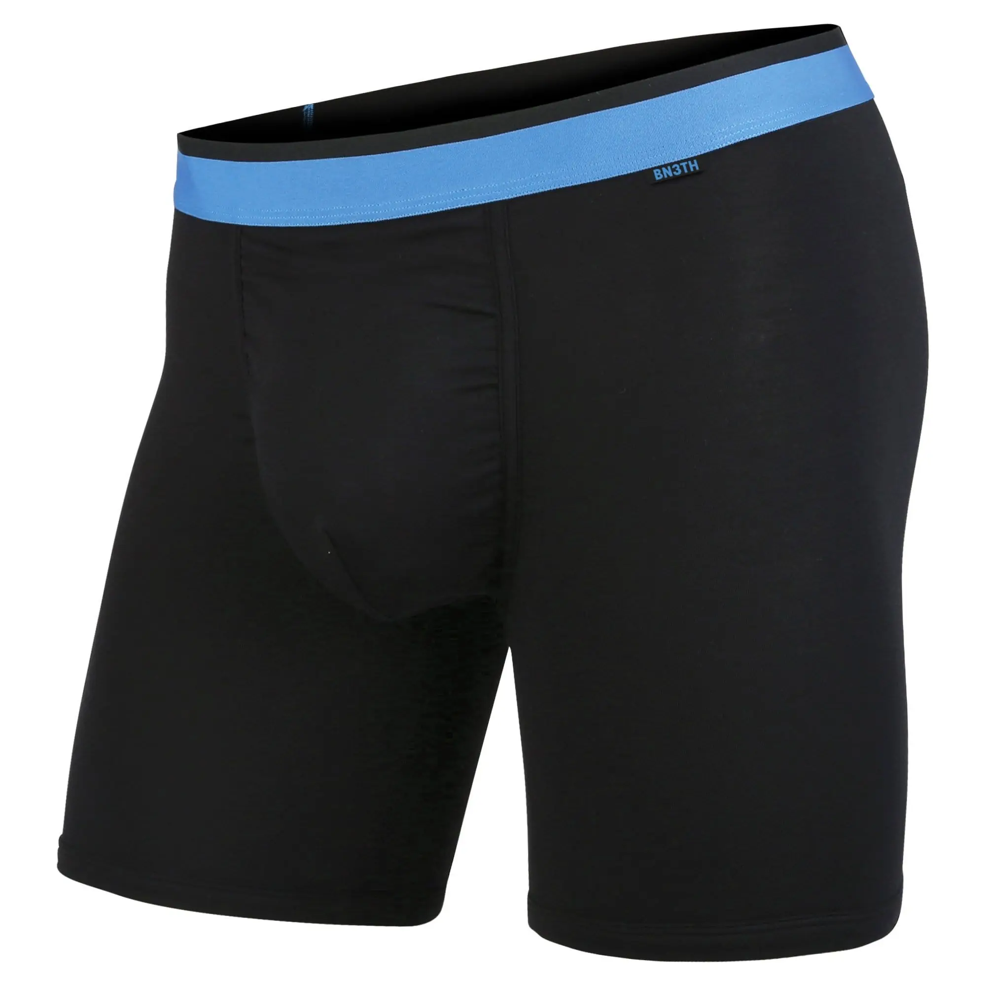 MENS CLASSIC BOXER BRIEFS: BLACK/BLUE