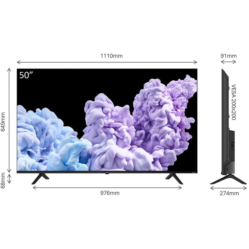 Metz 50MRD6000 50 Inch DLED 4K UHD HDR Smart TV 2024 smart  tv 6