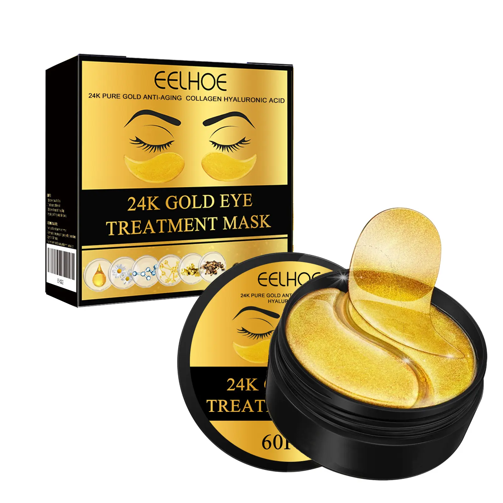 EELHOE Eye Skin Gentle Hydrating Moisturizing Elastic Softening Lifting Eye Mask Patch