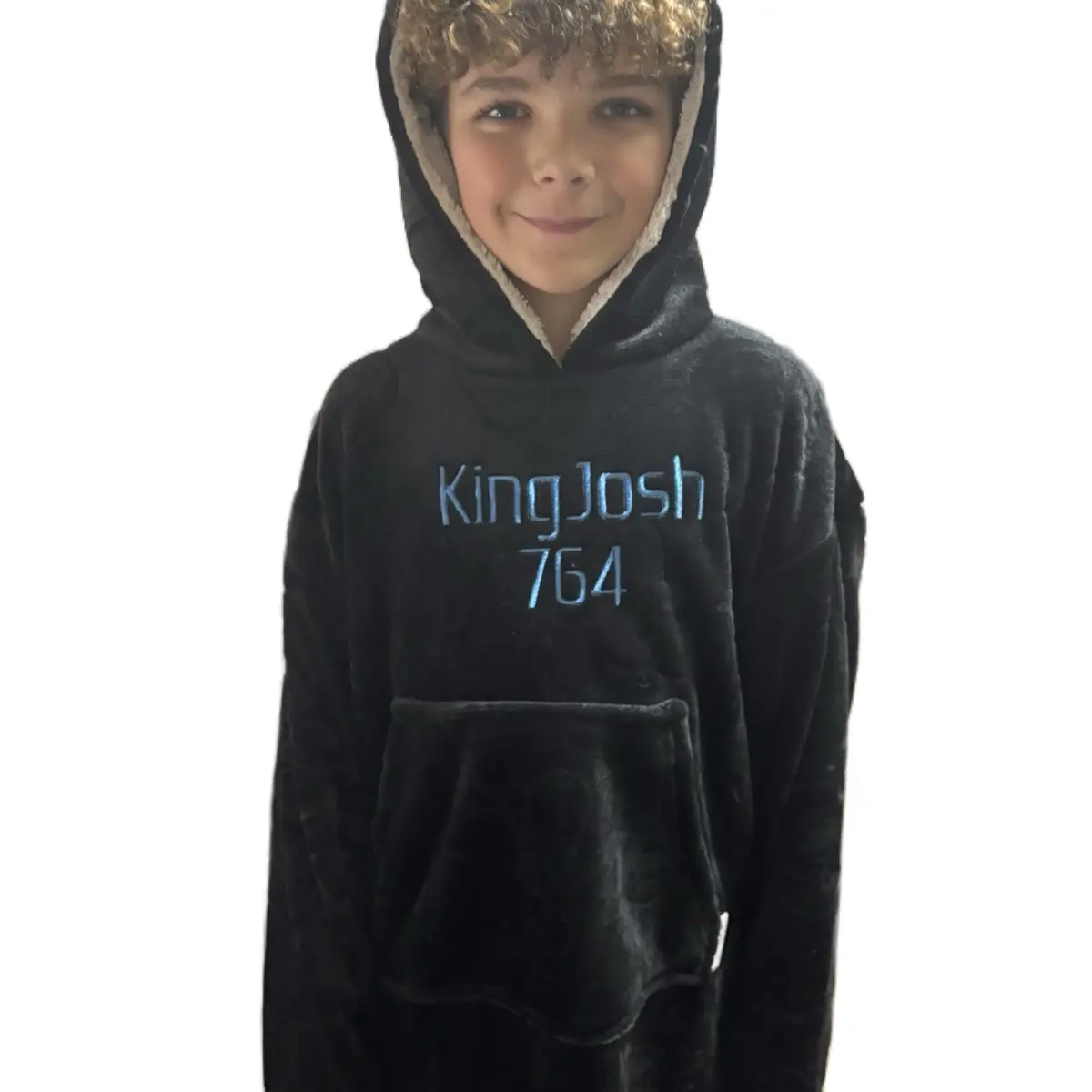 Gamer tag embroidered hoodie - warm and snuggly one size (7-13 years) Pullover Long Sleeve Casual