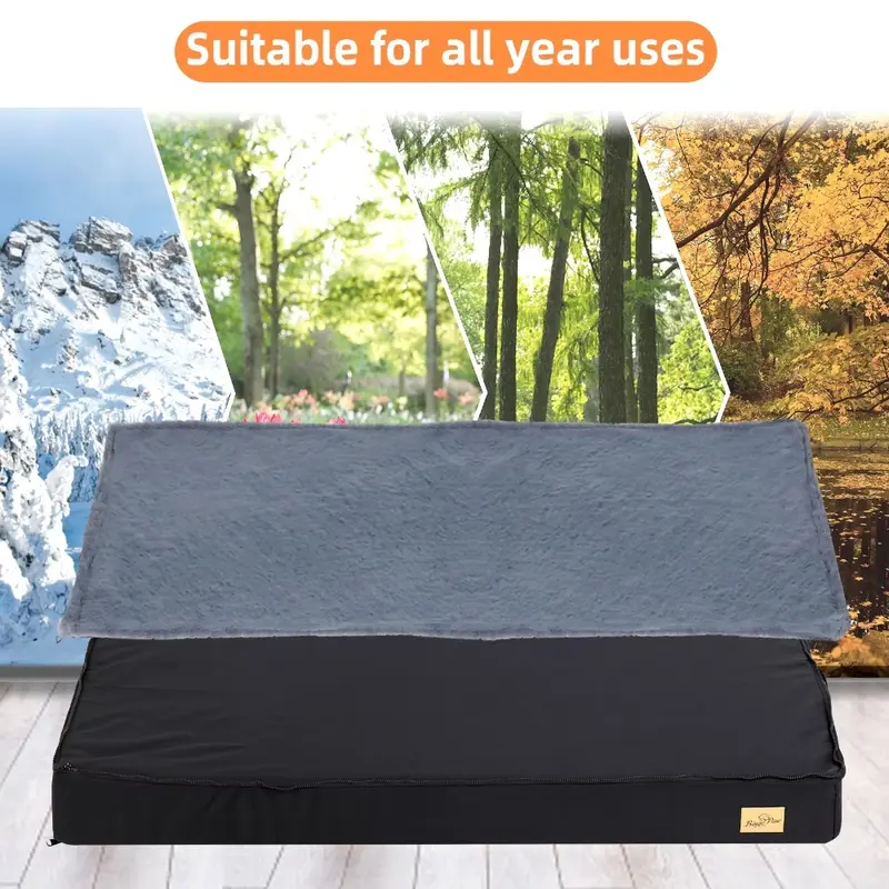 Machine Washable Large Dog Beds for Dogs Orthopedic Dog Bed for Medium Large Dogs Waterproof Lining Non-Slip Bottom 7