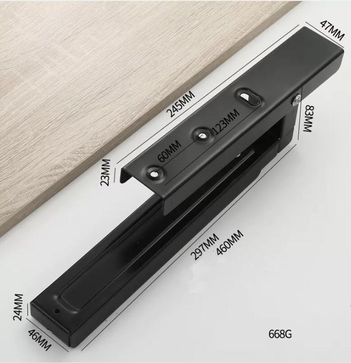 Product Introduction of Heavy Duty Adjustable Stretch Oven Shelf Microwave Bracket Wall Mounted Rack UK - Home Organizer Black 11
