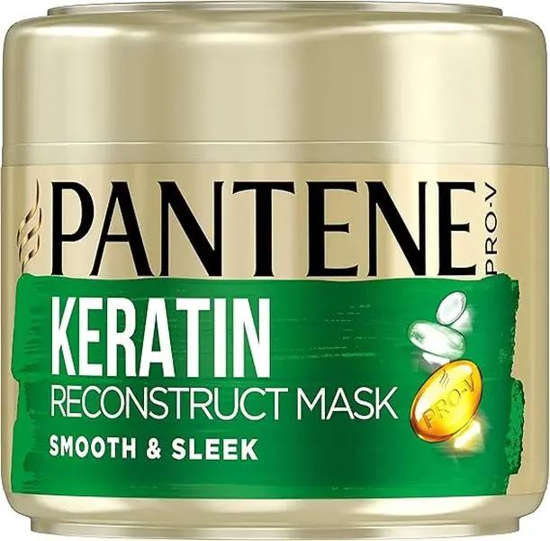 Pantene Smooth and Smooth Hair Veil, Keratin Hair Cover, Up to 72H of Smooth and Sparkly Hair in 1 utilize, 300 ml