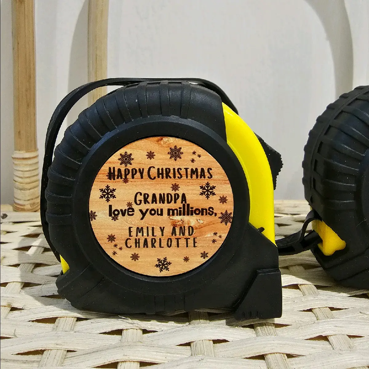 Christmas Tape Measure, Personalised Tape Measure, Gift for him , Christnas gift idea, personalised gift, Grandad gift