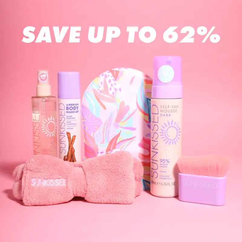 Sunkissed Summer Glow Bundle -Self Tan Mousse, Body Makeup, Facial Tan Mist, Headband, Mitt, Body Brush 0