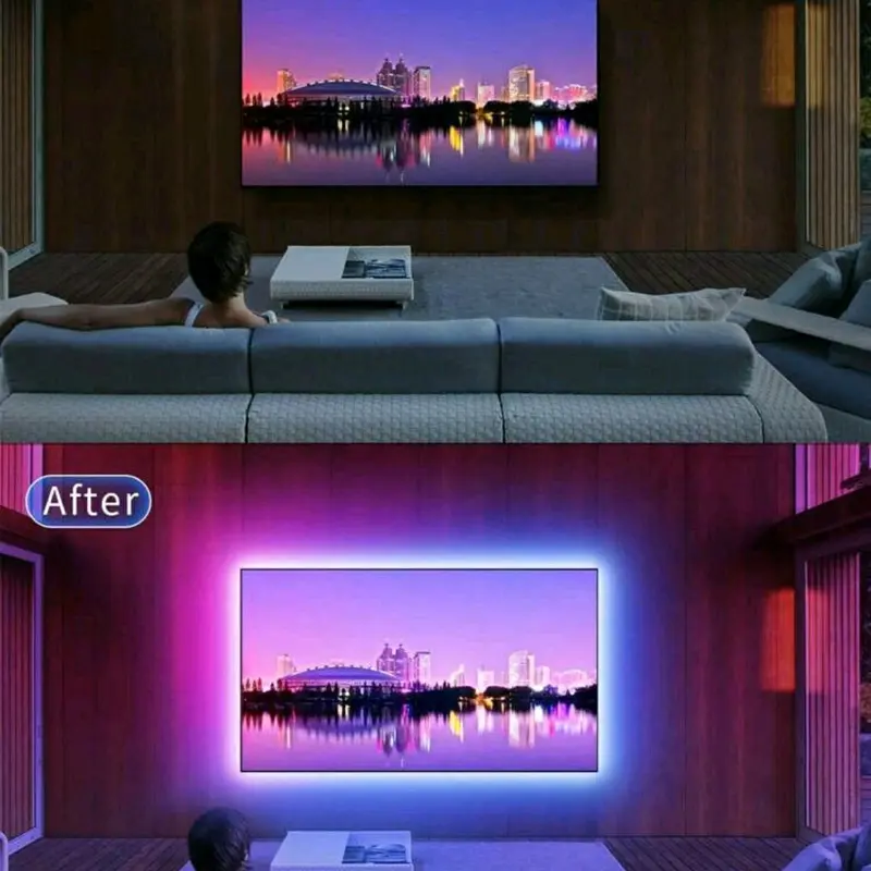 1PC TV Light Strip, Music Sync LED TV Backlight, led strip lights, LED TV Light With BT Function - RGB Color Changing Light Strip For Home Theater Arsenal led  Indoor and outdoor lighting strips smart rope 4