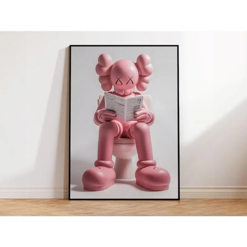 Kaws poster, Kaws print, Kaws wall art Hypebeast, Product without frame