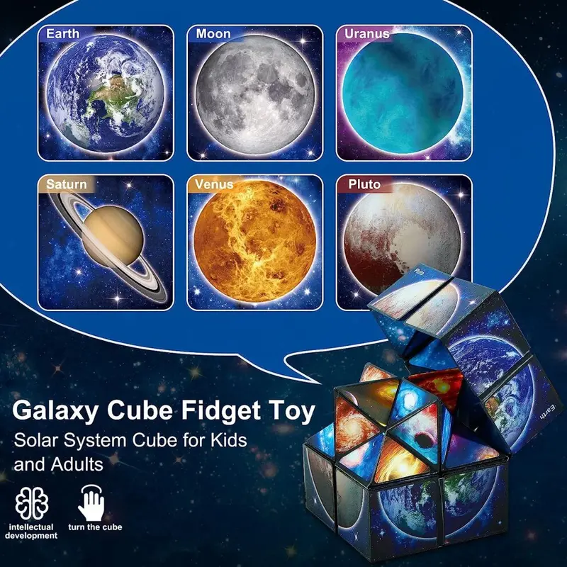 3D Magic Cube Star Cube Shifting Box Anti Stress Puzzle Toys Kids Gift 6