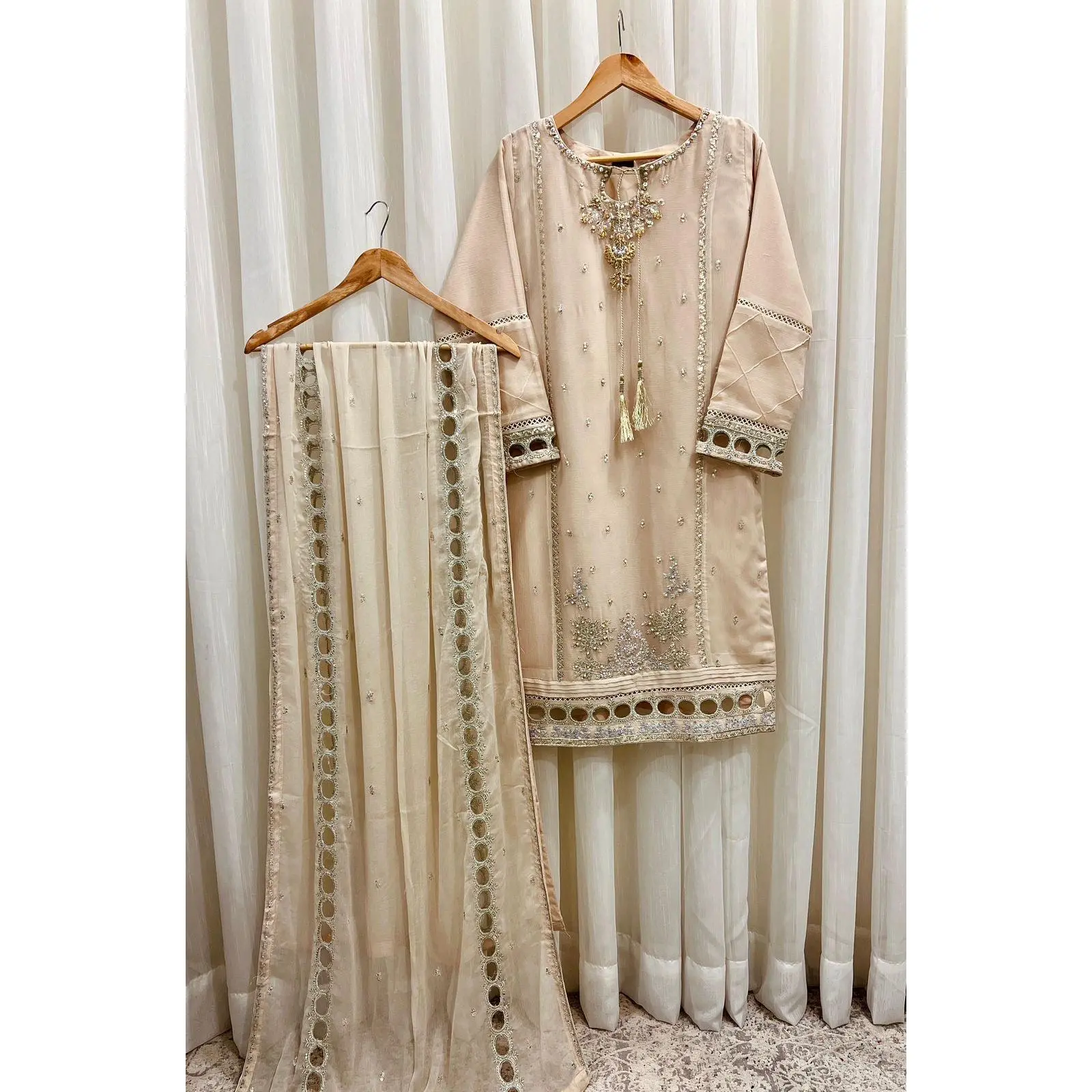 Payal Chiffon 3 piece ready to wear traditional suit