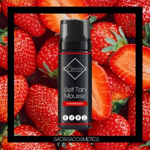 Self Tan Mousse - Strawberry scented, Flawless, Long-Lasting, and Hydrating tanning mousse spray