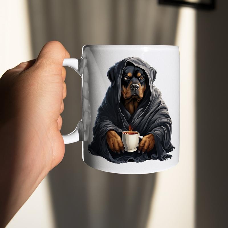 Funny Rottweiler Mug Gift for Coffee and Tea Lovers - Cup, Drinkware - TS616 Washable Ceramic 2