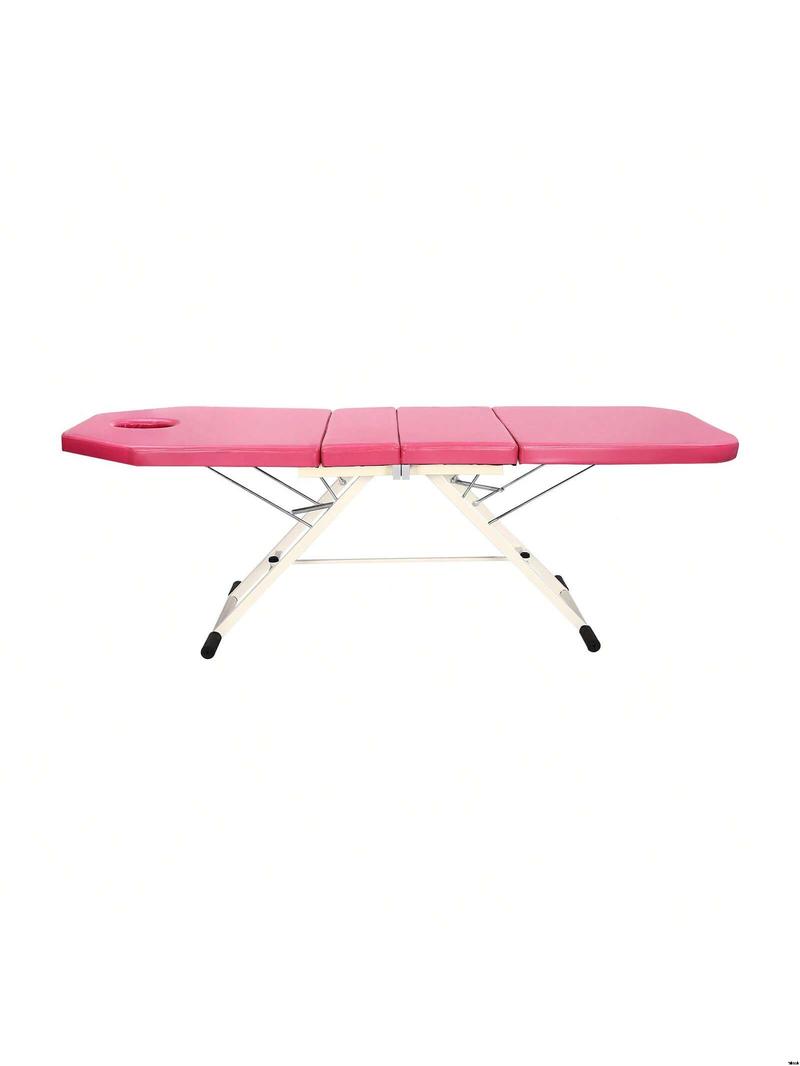 Product Introduction of ) Section 3 (Pink, Tail and Backrest Adjustable Frame Steel Tube Bed Salon Eyelash Reiki SPA Professional Massage Table Massage Table Portable 3