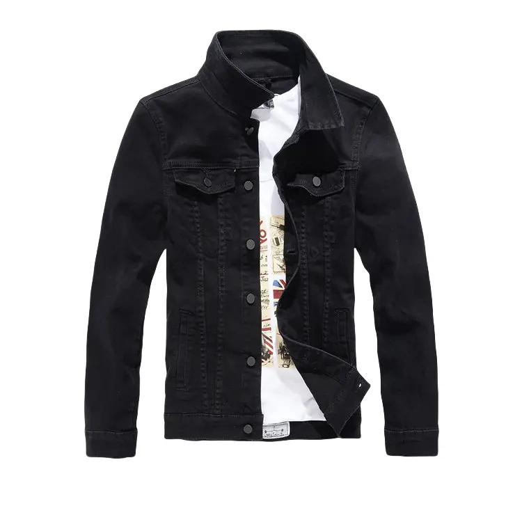 Spring and Autumn New Men's Denim Slim Long Sleeve Denim Men's Denim