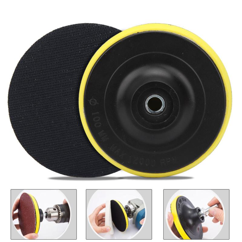 4" 100mm For Sander Backing Plate Polisher Sanding Disc Holder Pad Hook And Loop 0