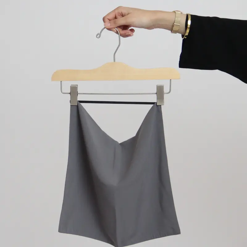 Short Elasticated Light Grey Half Niqab 0