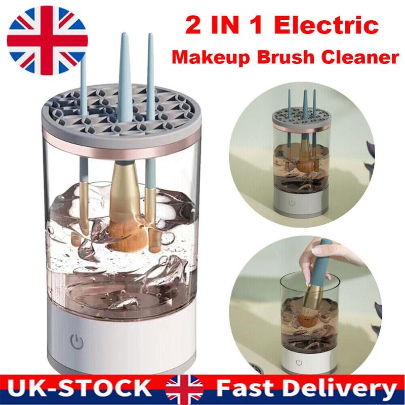 2 in 1 Multifunctional Upgraded Automatic Electric Makeup Brush Cleaner, Great Christmas Gift for Women Cleansing makeup brushes Cosmetic eco  tools new  make makeup  brush makeup  brush  cleaner 1