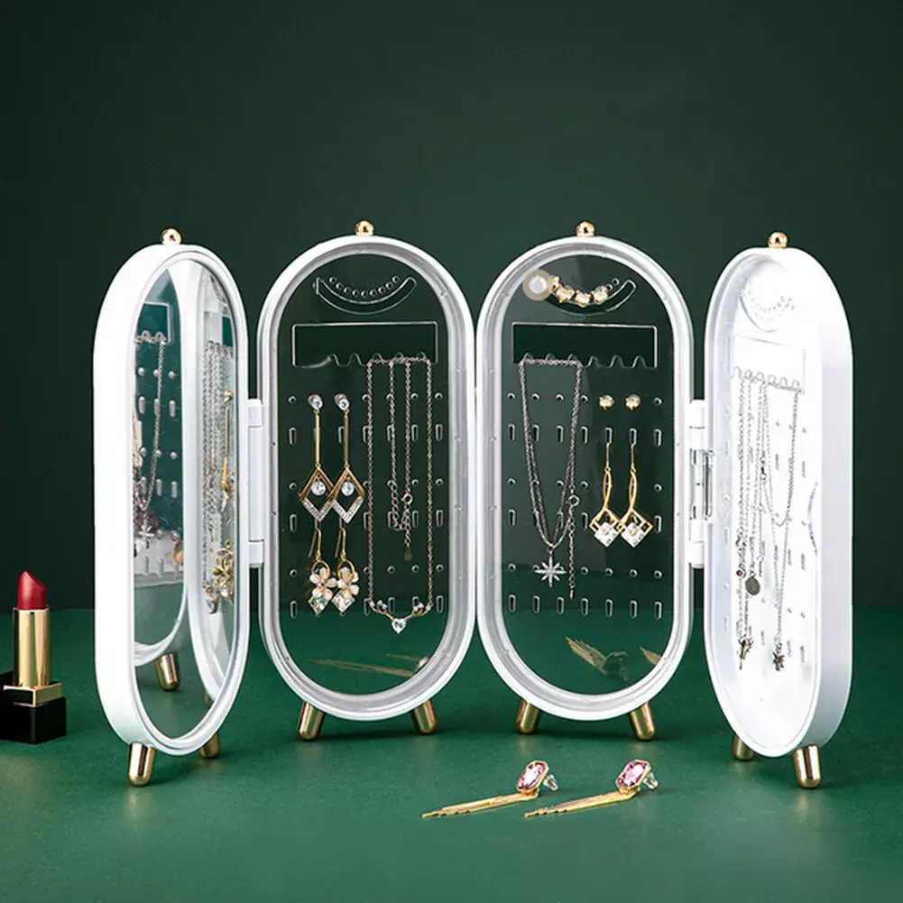 Folding Earring Necklace Display Holder Stand Jewellery Organiser Storage holder&racks- Perfect for Home Organization