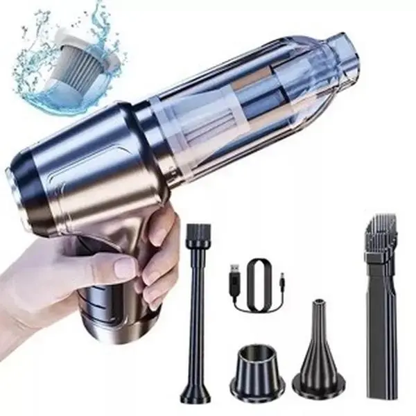 Powerful Cordless Car Vacuum Cleaner with Strong Suction for Wet/Dry Cleaning - UK
