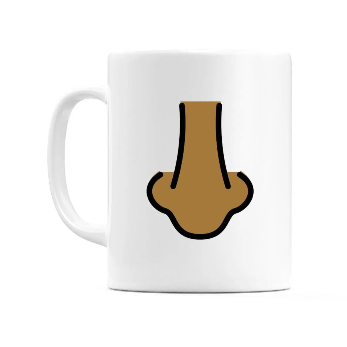 Nose: Medium-Dark Skin Tone Emoji Mug