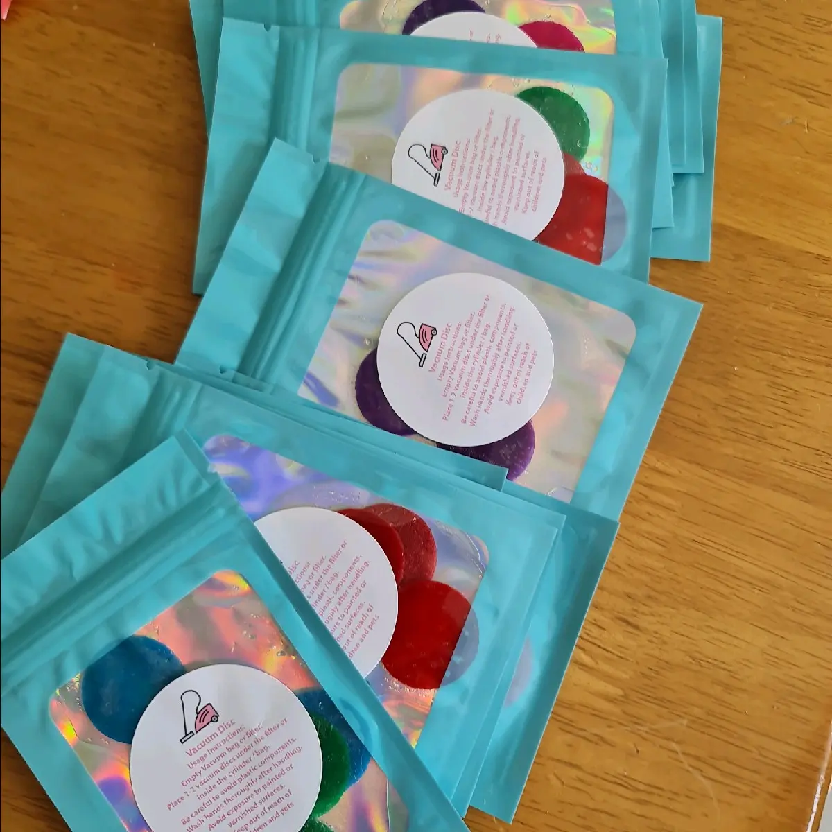 Pack of 4 Scented Hoover Discs for Aroma Room - Highly Scented and Long-Lasting - Filter, Perfume