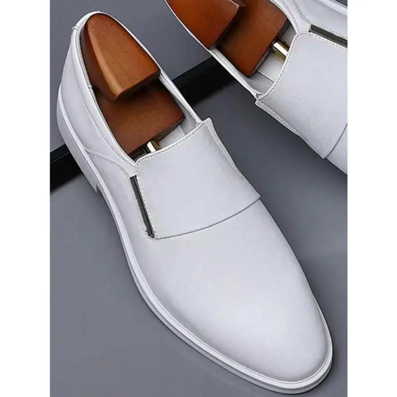 1 Pair Men's Business Solid Color Dress Shoes, Formal Shoes for Work Office, Slip on Dress Shoes for Men, Fashion Shoes for Party, Daily Clothing Decor for Outdoor 7