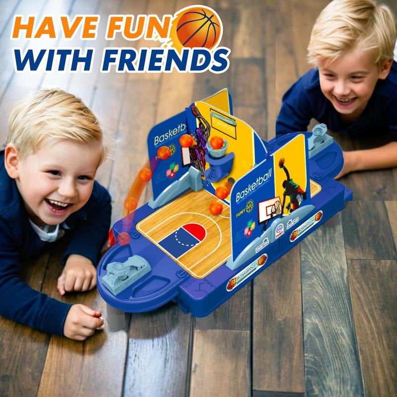 Mini Basketball Shooting Game Toy - 24-Inch Finger Flick Basketball Set, Desktop Basketball Tabletop Set with Court, Movable Basket and Score Feature - Fun for Kids & Adults 5