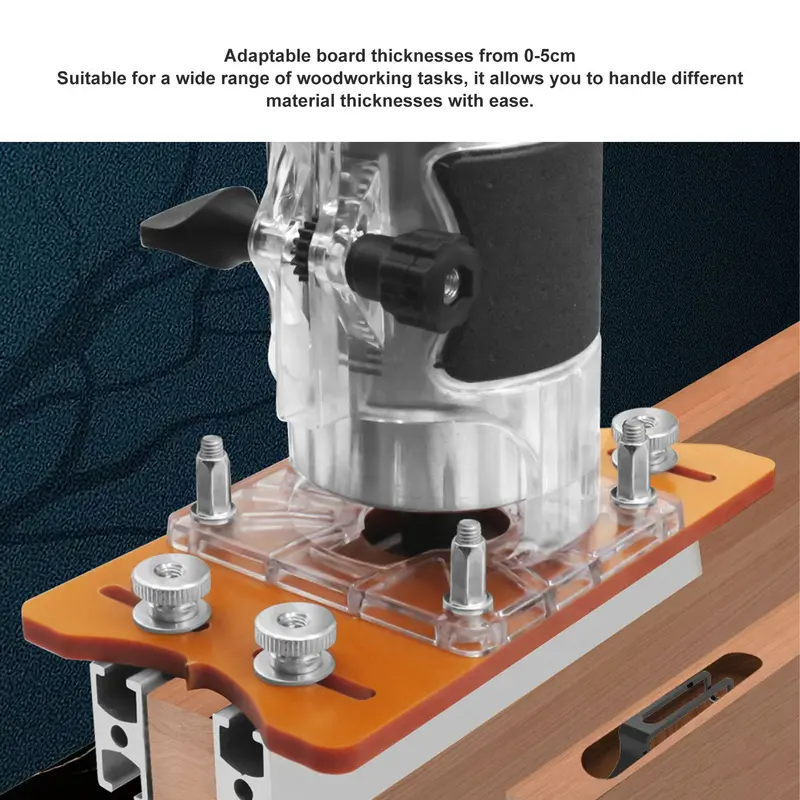 Wood Router Base 2 In 1 Compact Wood Palm Router Base Router Slotting Bracket Woodworking Slotting Trimming Compact Wood Palm Router Base For Carbinet Closet Furniture 3