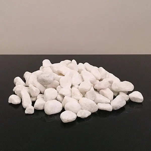 White Decorative Stones Natural Pebbles Table Decoration Centerpiece Craft Vase Pot Garden Rocks