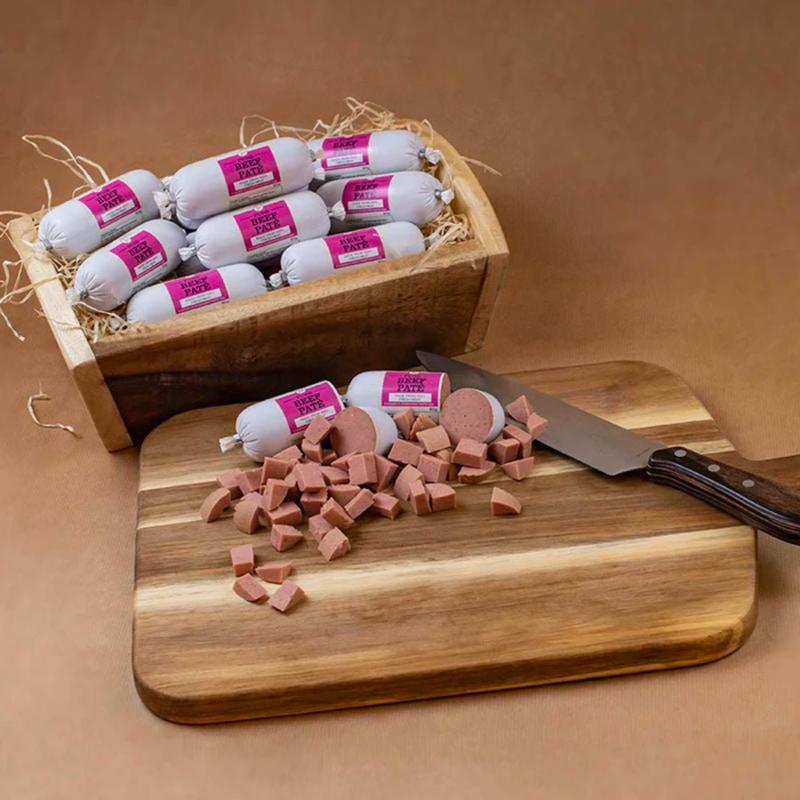 Pate For Dogs - Salmon Beef Chicken Duck Lamb - 80g Roll - Dog Enrichment - Training Treat - Food Topper - 100% Meat No Nasties! 4