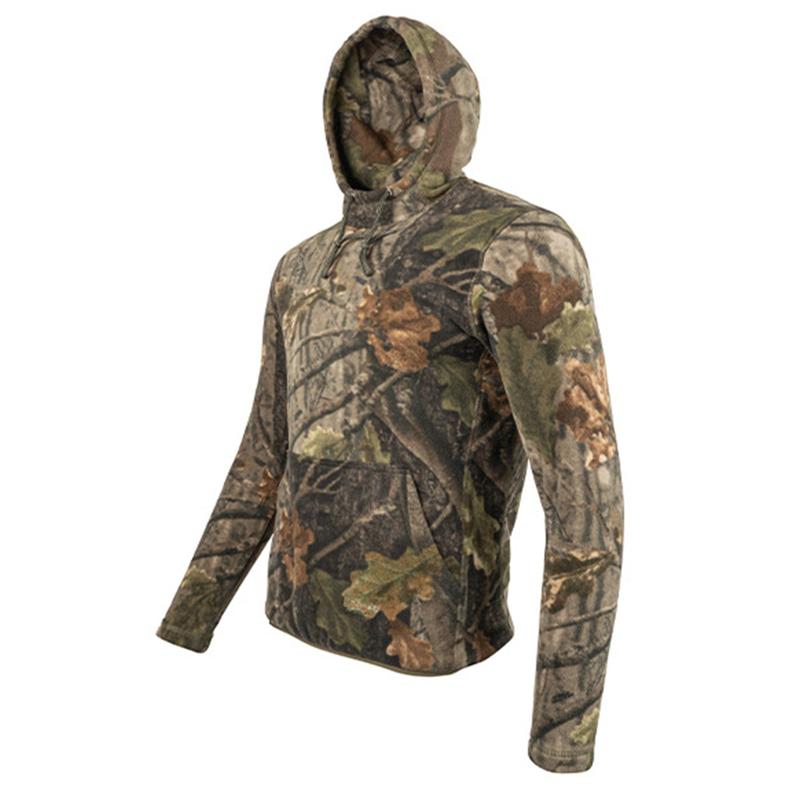 Jack Pyke Fieldman Fleece Hoodie Evo Camo – Men's Thermal Camouflage Pullover | Warm Winter Hunting, Shooting, Fishing, Hiking & Walking Jumper | Hooded Sweater for Outdoor Activities & Cold Weather Gear 2