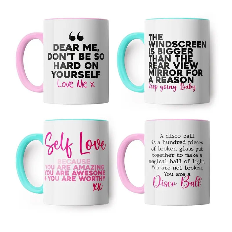 Mental Health Mystery Bundle 6 items Stationery & Drinkware includes Mug, Pens, Badge, Greeting card and more Homeware 4
