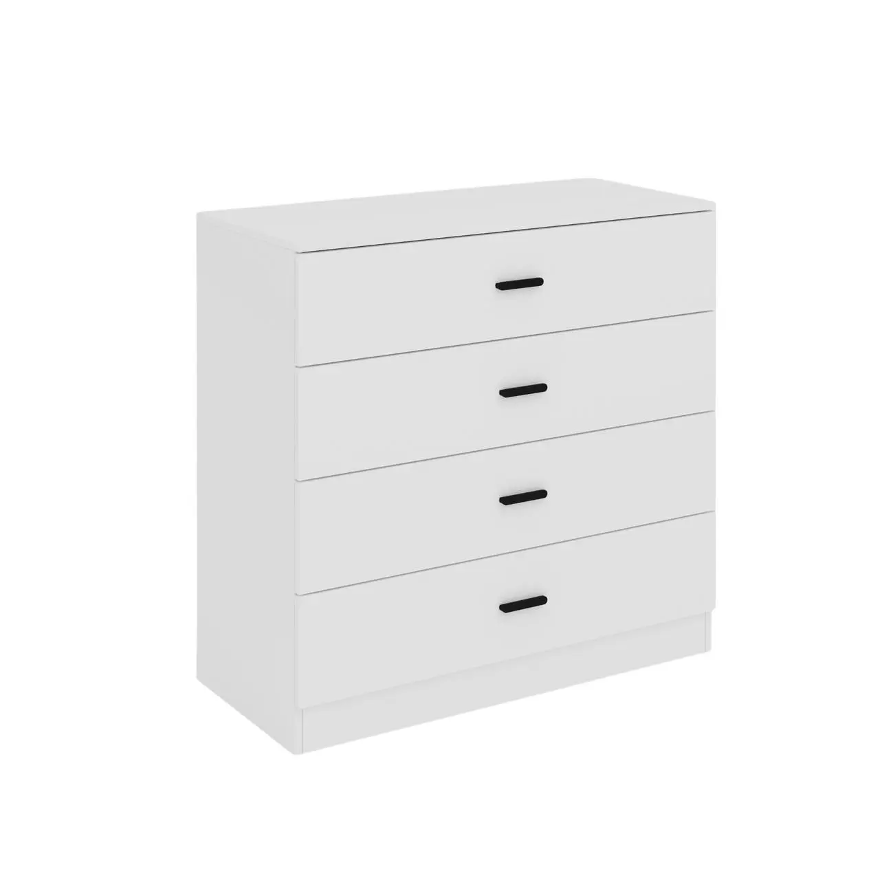 Contemporary White Chest of 4 Drawers For Good Storage