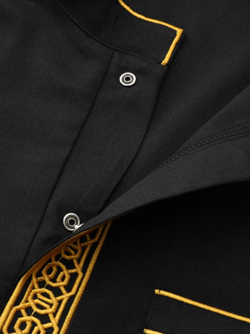 Product Introduction of Moroccan Muslim Long Sleeve Embroidered Casual Ethnic Arabic Robe 4
