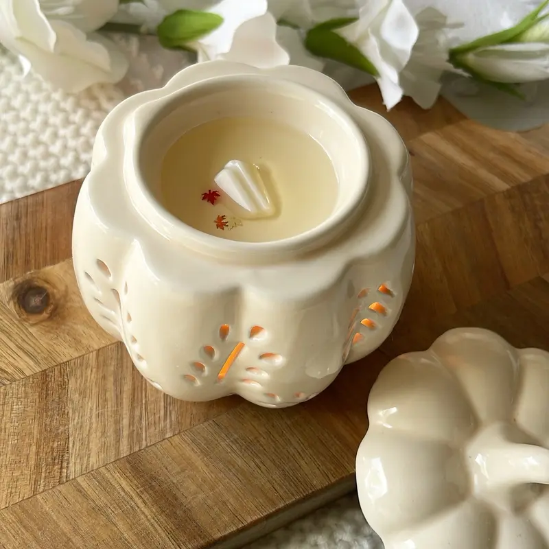 Cut out leaf design Pumpkin burner 2