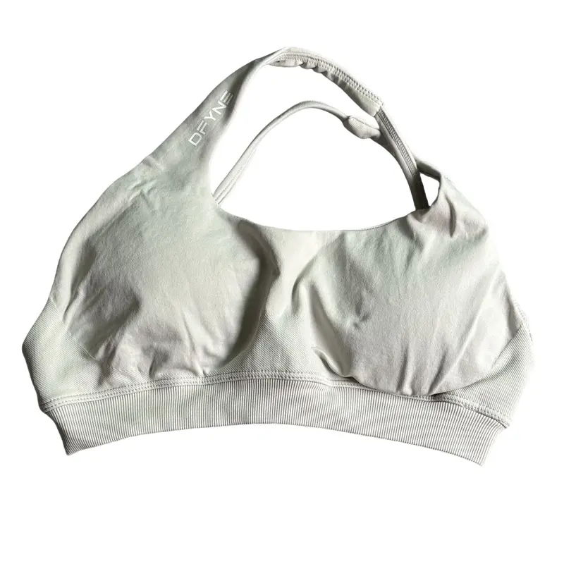 Dynamic Impact Sports Bra With Logo Women Seamless Halter Bra Open Back Yoga Top Bras Support Gym Crop Top Padded Sportswear 6